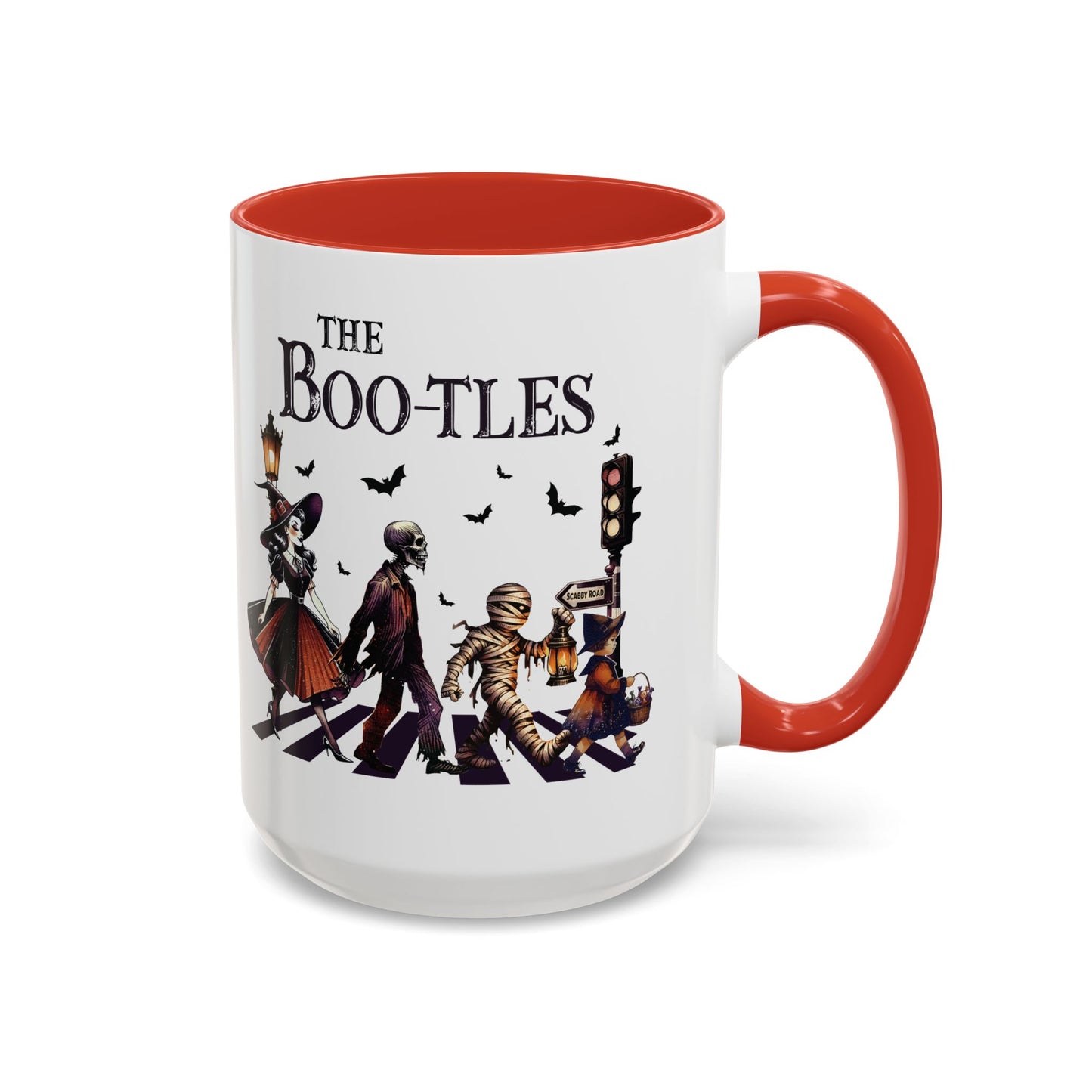 The BOO-tles Halloween Mug | 11oz and 15oz Ceramic Coffee Cup | Funny Halloween Music Design