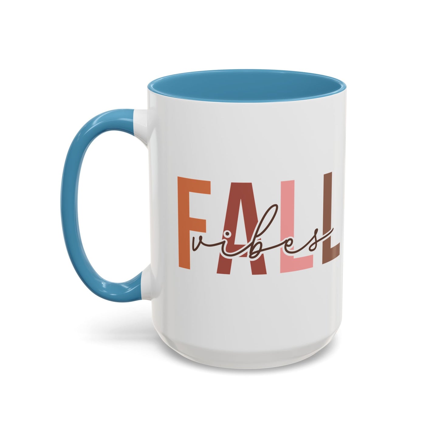 Fall Vibes Minimalist Autumn Mug | 11oz and 15oz Ceramic Coffee Cup | Modern Fall Design