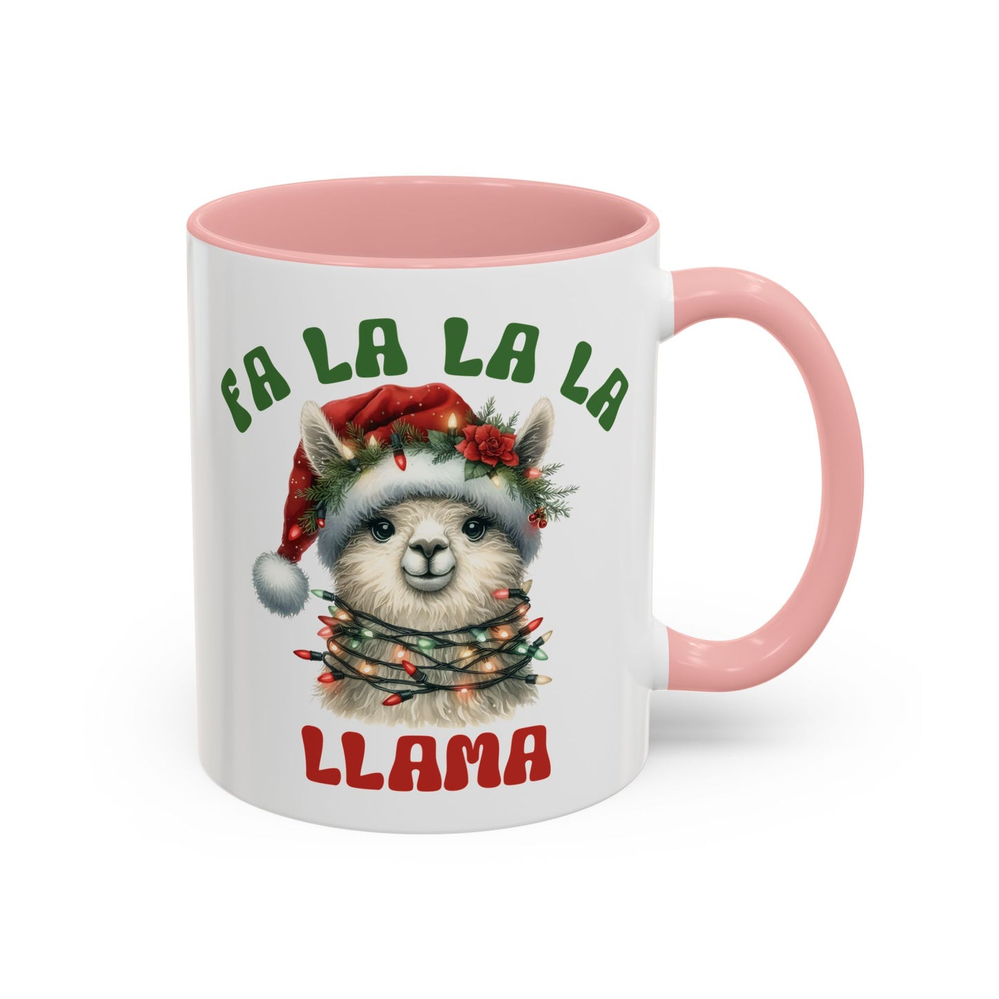 Fa La La La Llama Mug - Adorable Christmas Llama Design - Perfect for Holiday Fun