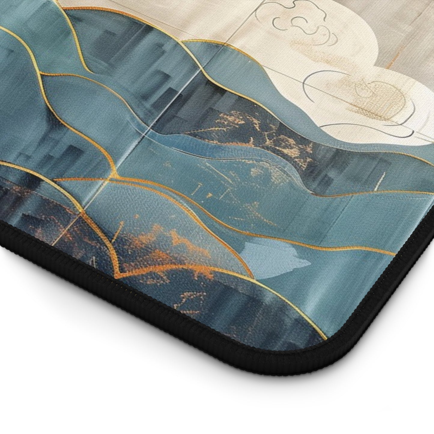 Dragon in Clouds Desk Mat | Eastern Mythology Design | Gaming & Office Decor | Neoprene | Anti-Slip | 3 Sizes