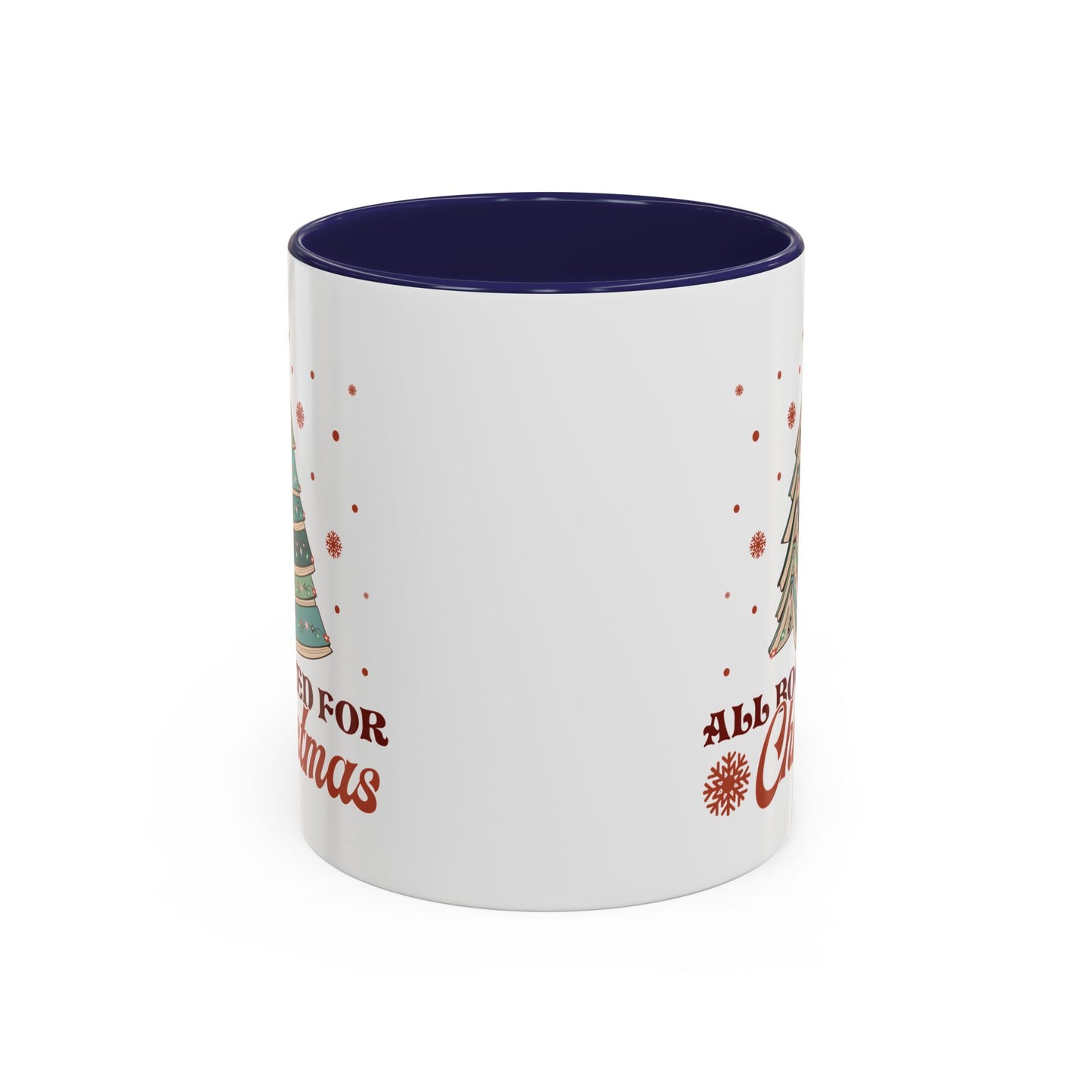 All Booked for Christmas Mug - Festive Book Lovers Christmas Tree Design - Perfect for Readers