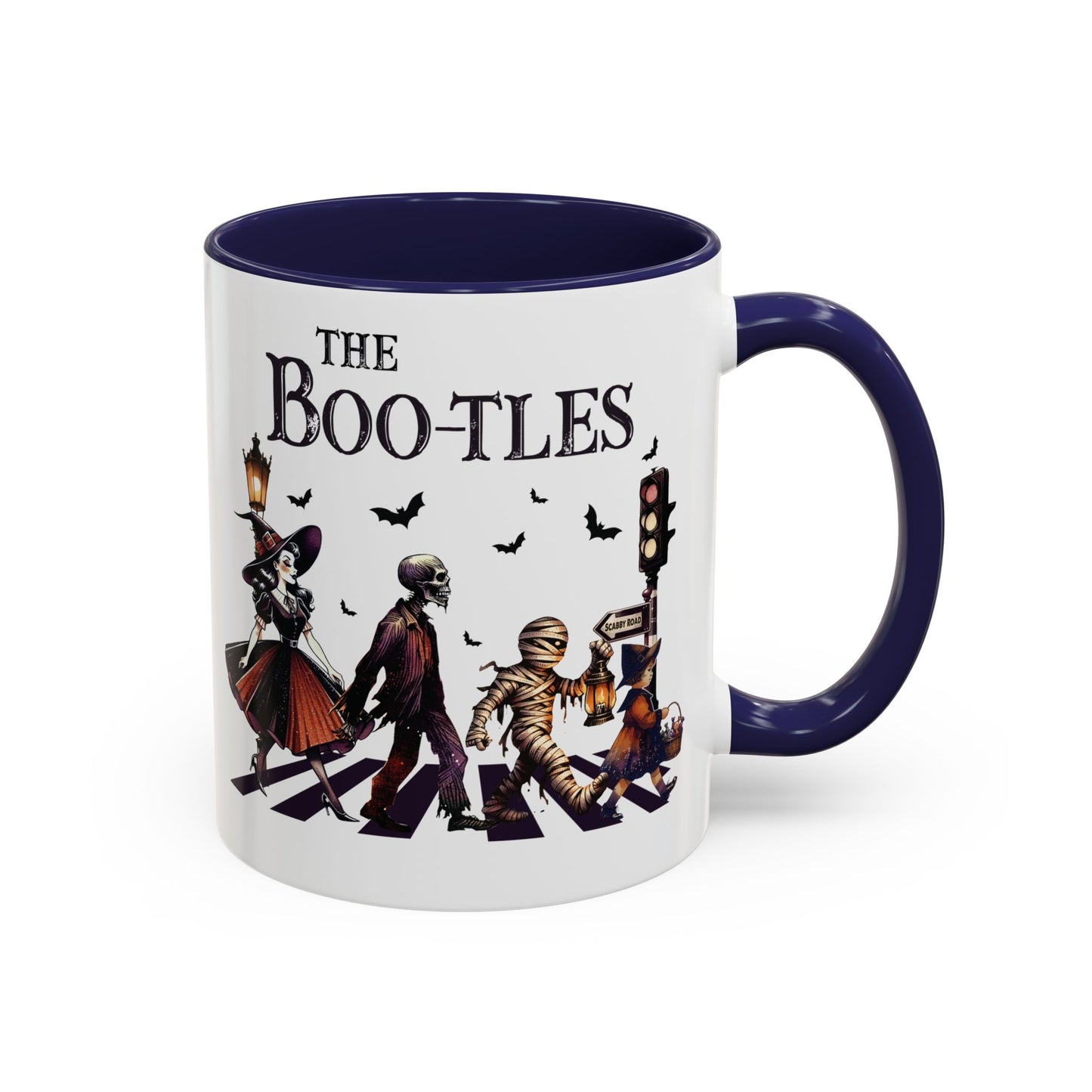 The BOO-tles Halloween Mug | 11oz and 15oz Ceramic Coffee Cup | Funny Halloween Music Design