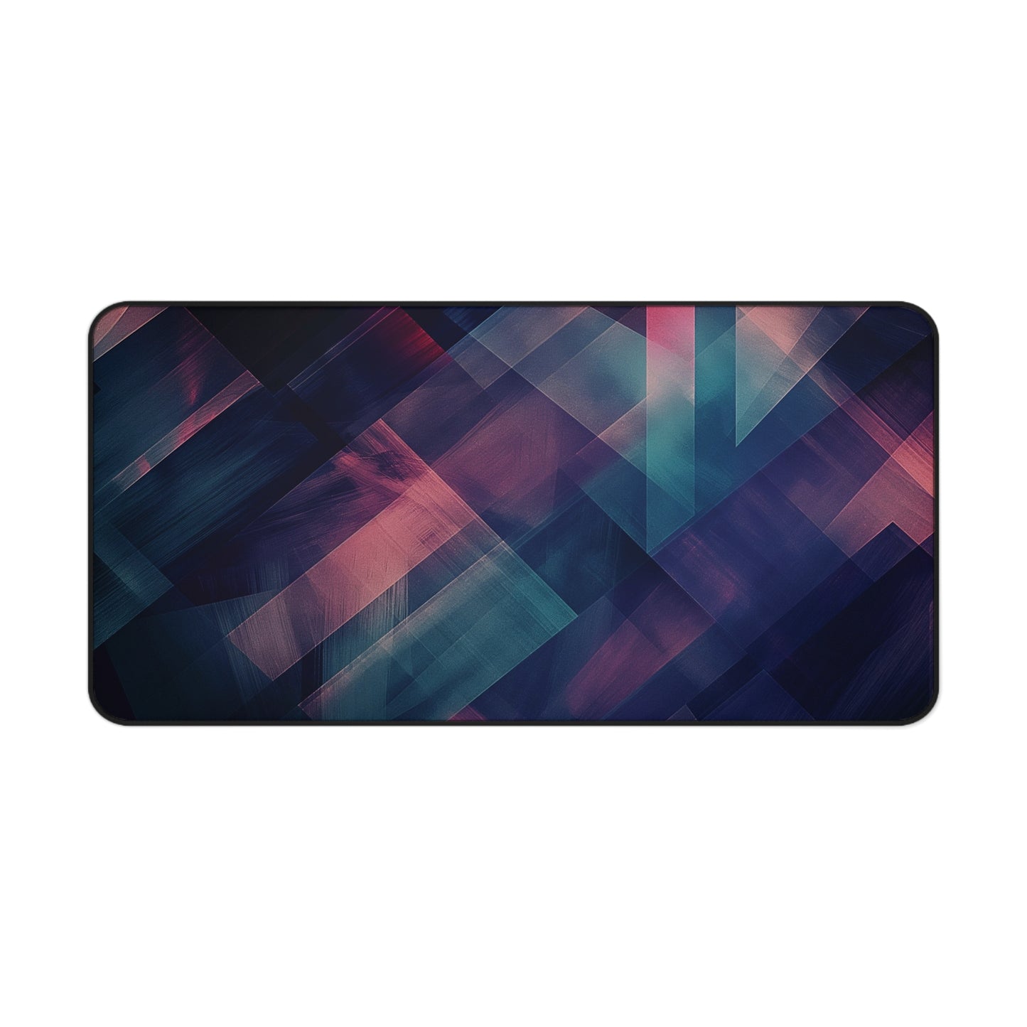 Geometric Abstract Desk Mat | Modern Neoprene Mouse Pad | Anti-Slip Office Desk Mat | 3 Sizes Available