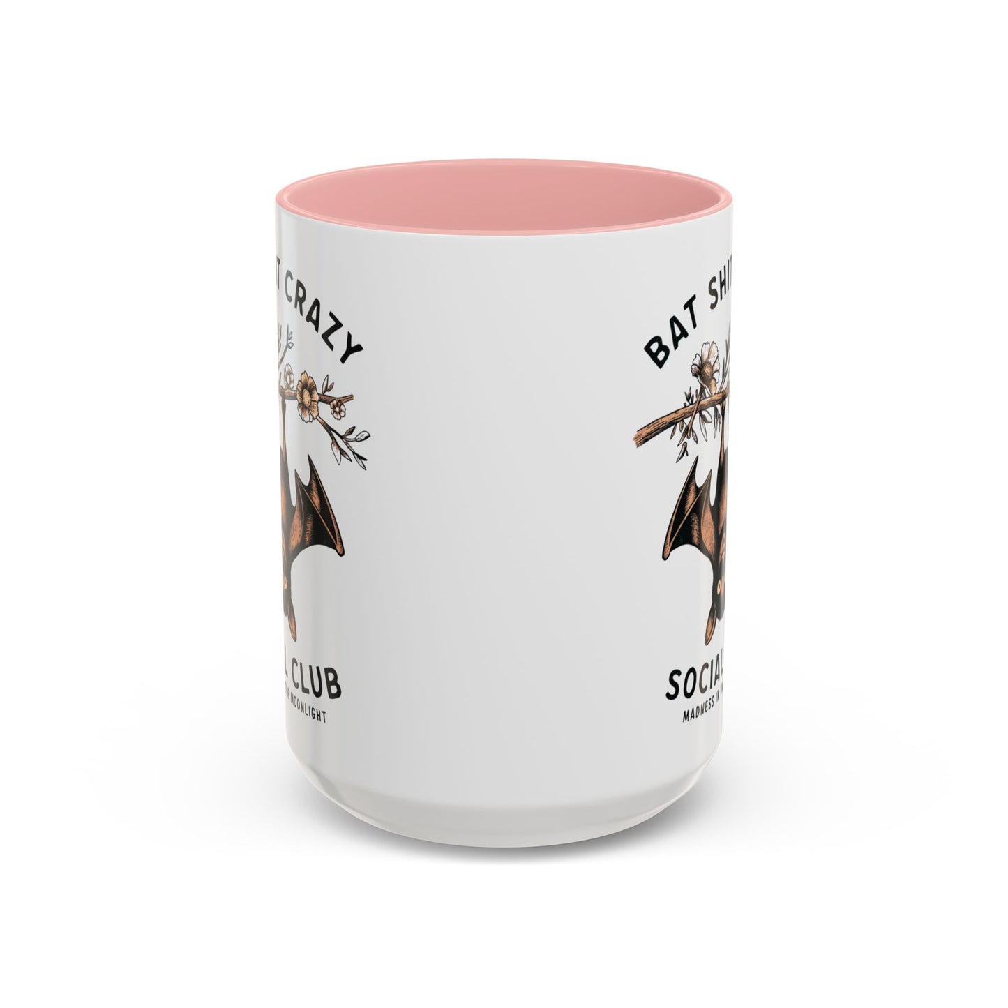 Bat Crazy Social Club Mug | Quirky Bat Design | Halloween Coffee Mug | Funny Halloween Drinkware