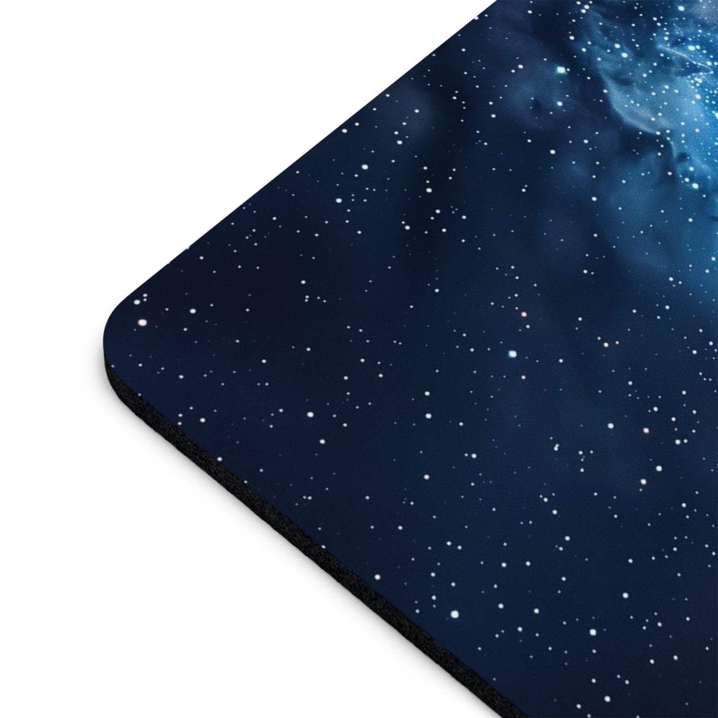 Deep Space Galaxy Design Personalized Mouse Pad - Custom Round or Rectangle Neoprene Mousepad with Non-Slip Rubber Bottom