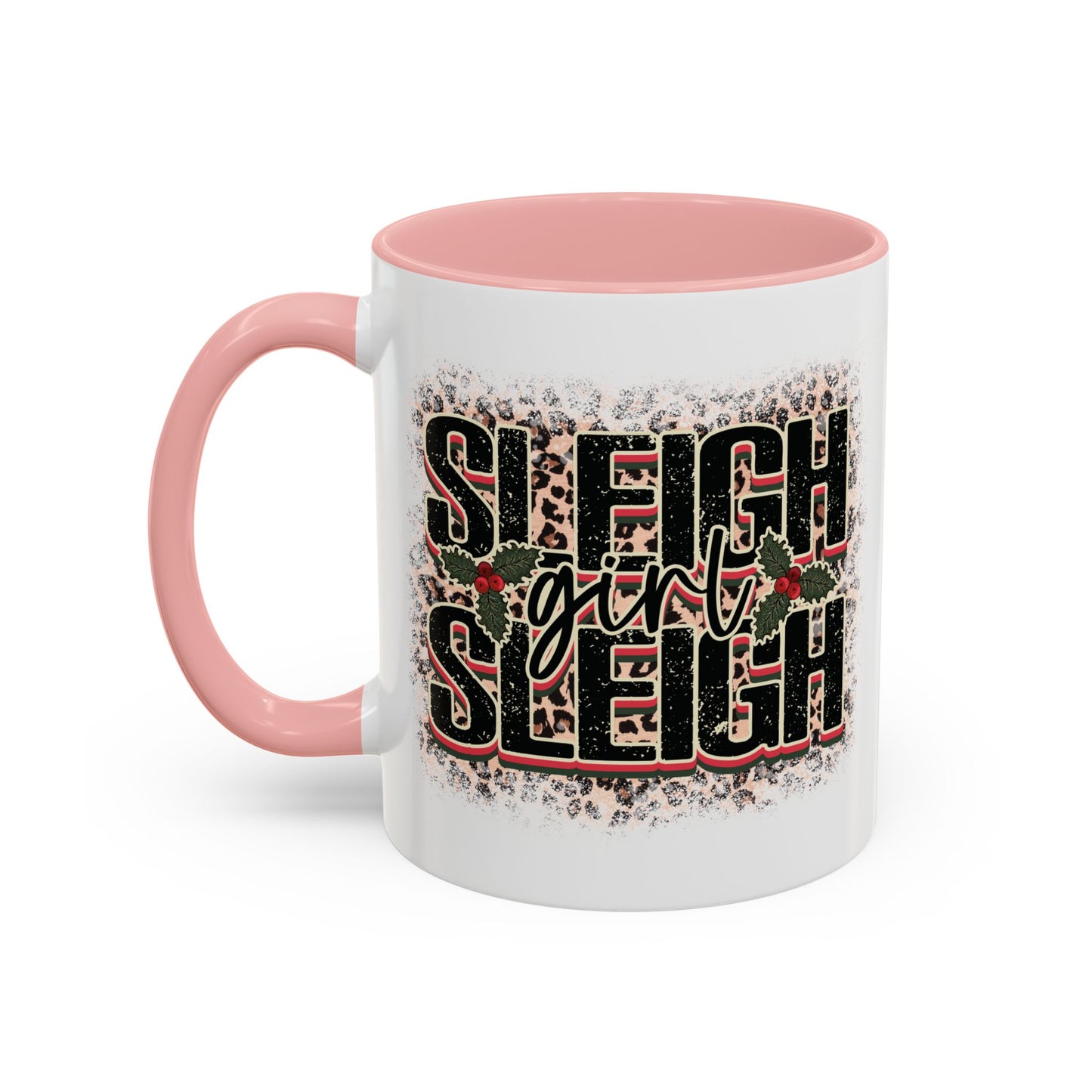 Sleigh Girl Sleigh Mug - Festive Leopard Print Christmas Design - Perfect for Fashionable Holiday Cheer