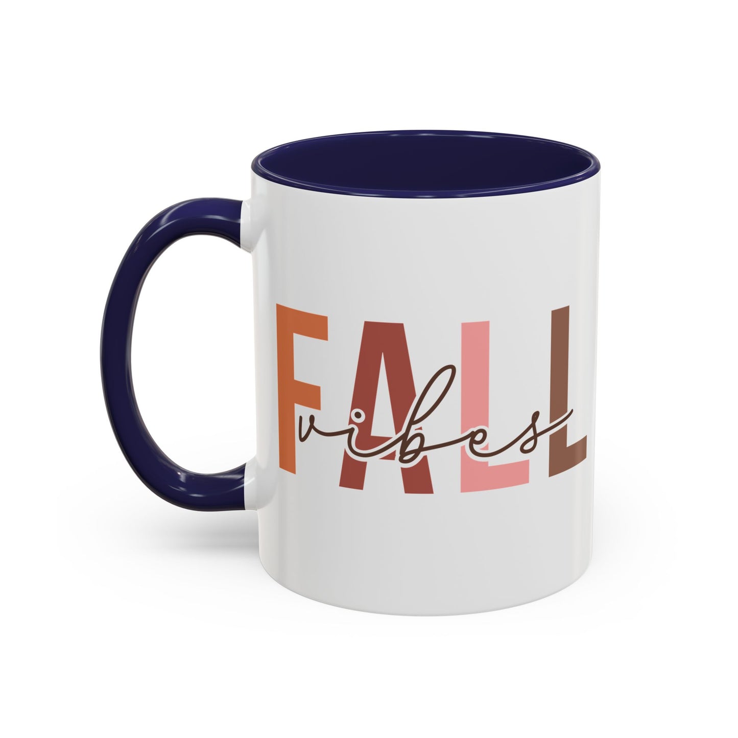 Fall Vibes Minimalist Autumn Mug | 11oz and 15oz Ceramic Coffee Cup | Modern Fall Design