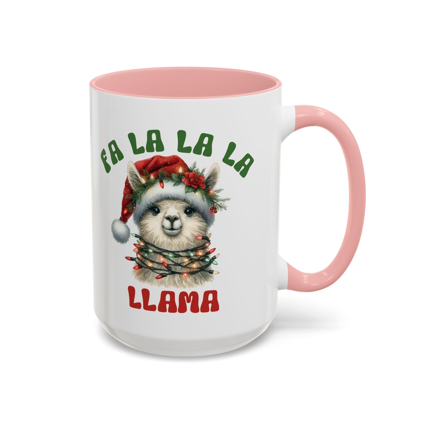 Fa La La La Llama Mug - Adorable Christmas Llama Design - Perfect for Holiday Fun