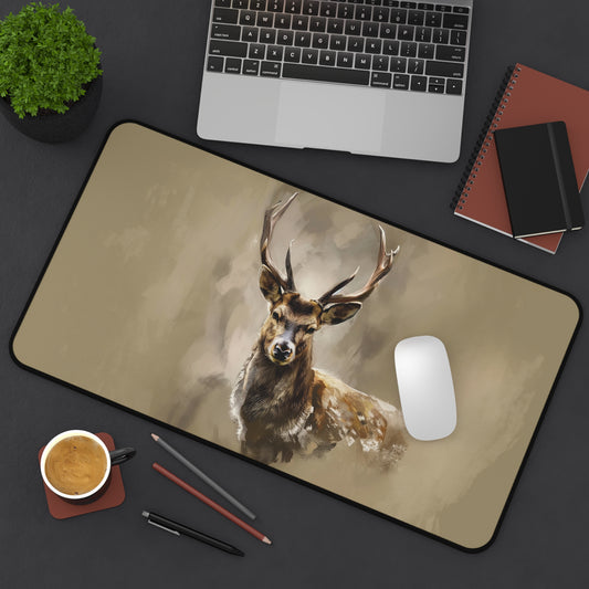 Majestic Deer Art Mousepad, Gaming Mousepad, Large Mousepad, Keyboard Mouse Mat, Desk Pad for Work Game Home XL 3 Sizes