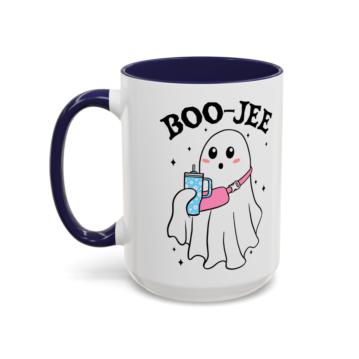 Boo-Jee Halloween Ghost Mug | 11oz and 15oz Ceramic Coffee Cup | Cute and Stylish Design