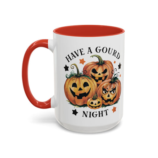 Have a Gourd Night Halloween Mug | Spooky Jack-O'-Lantern Pumpkin Design | Fun Fall Coffee Mug | Perfect Halloween Gift