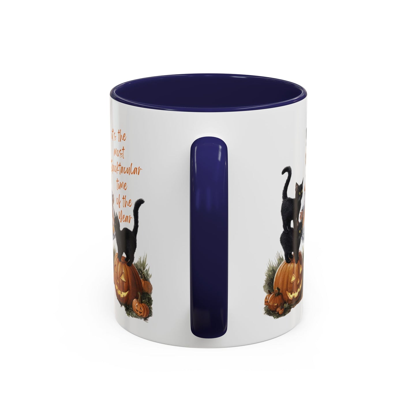 Most Spooktacular Time of the Year Mug | Vintage Halloween Girl with Black Cats and Pumpkins | Halloween Coffee Mug | Fall Drinkware