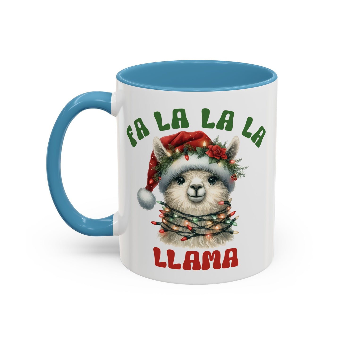 Fa La La La Llama Mug - Adorable Christmas Llama Design - Perfect for Holiday Fun