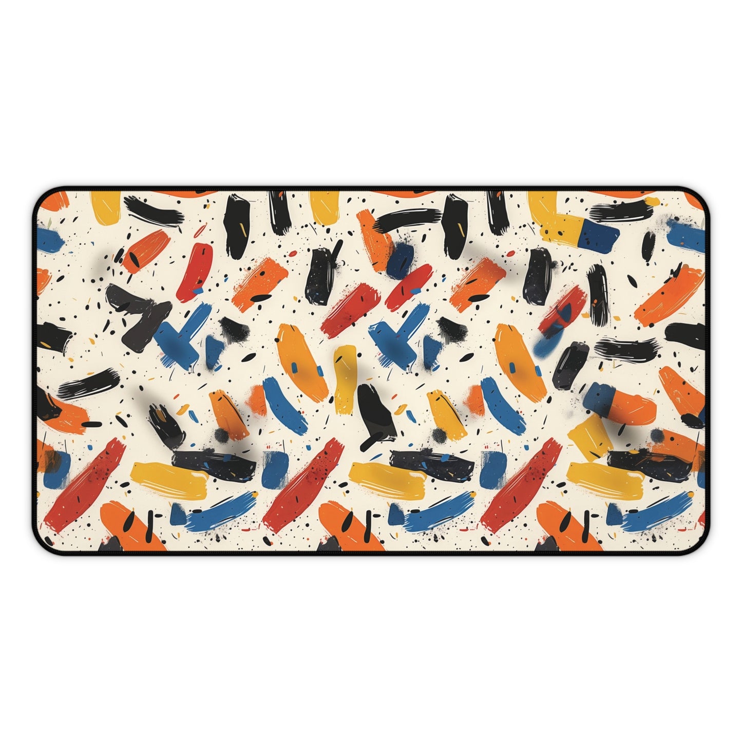 Abstract Brushstroke Desk Mat | Neoprene | Anti-Slip | 3 Sizes