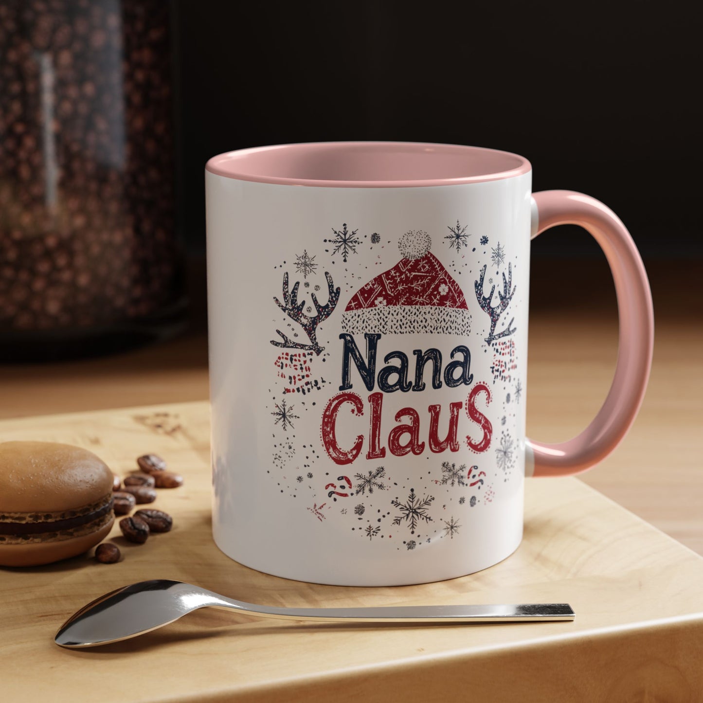 Nana Claus Ceramic Mug - Fun and Festive Christmas Design - Perfect for Grandmas Who Love the Holidays