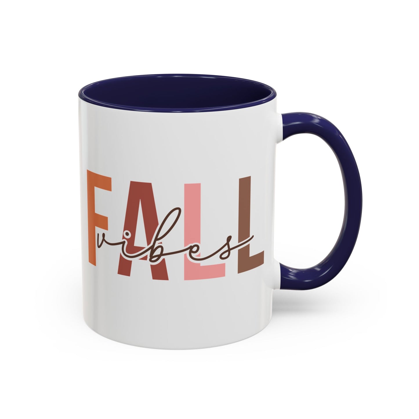 Fall Vibes Minimalist Autumn Mug | 11oz and 15oz Ceramic Coffee Cup | Modern Fall Design