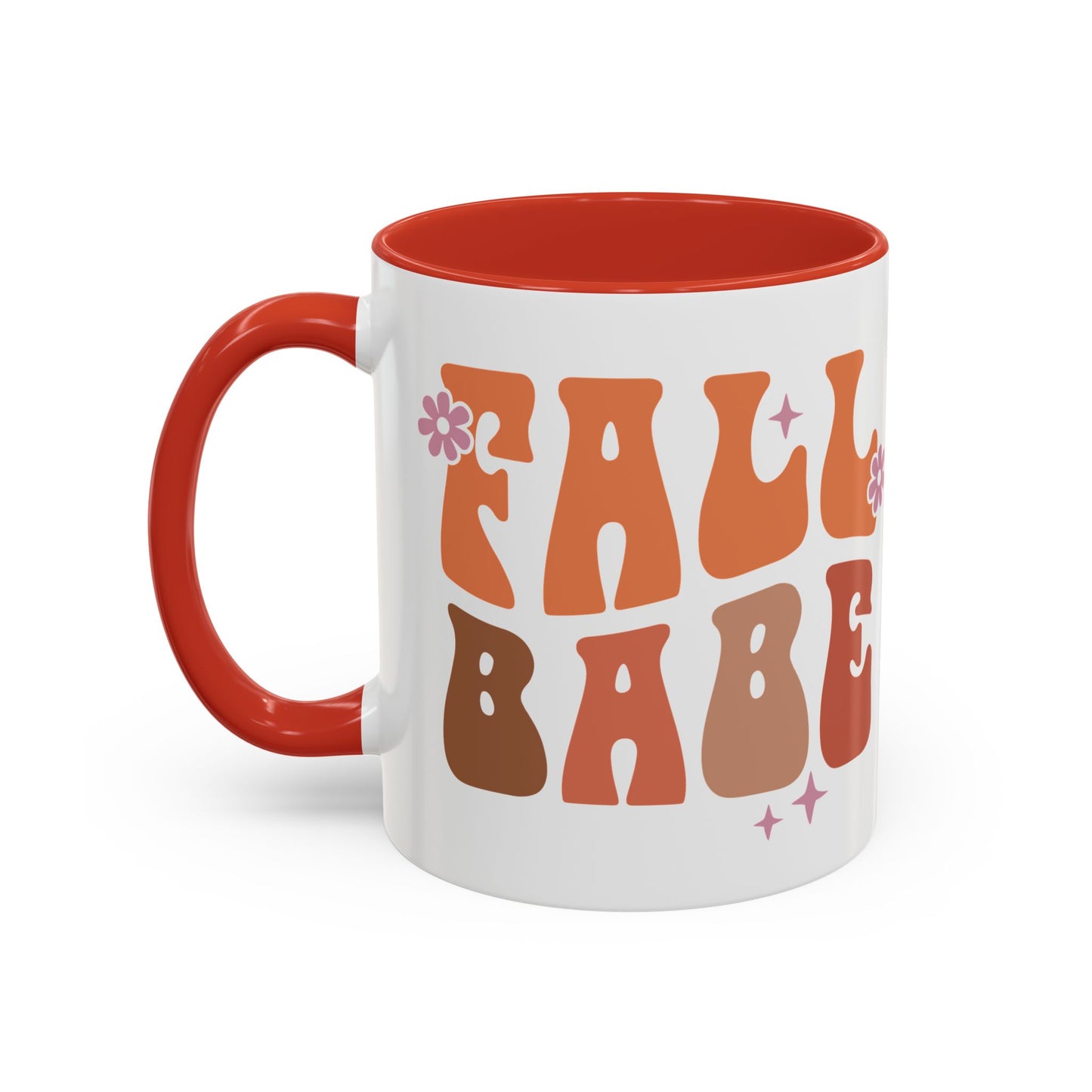 Fall Babe Ceramic Mug - 11oz/15oz Autumn Coffee Cup | Cozy Fall Gift | 5 Color Options | Retro Fall Design Mug