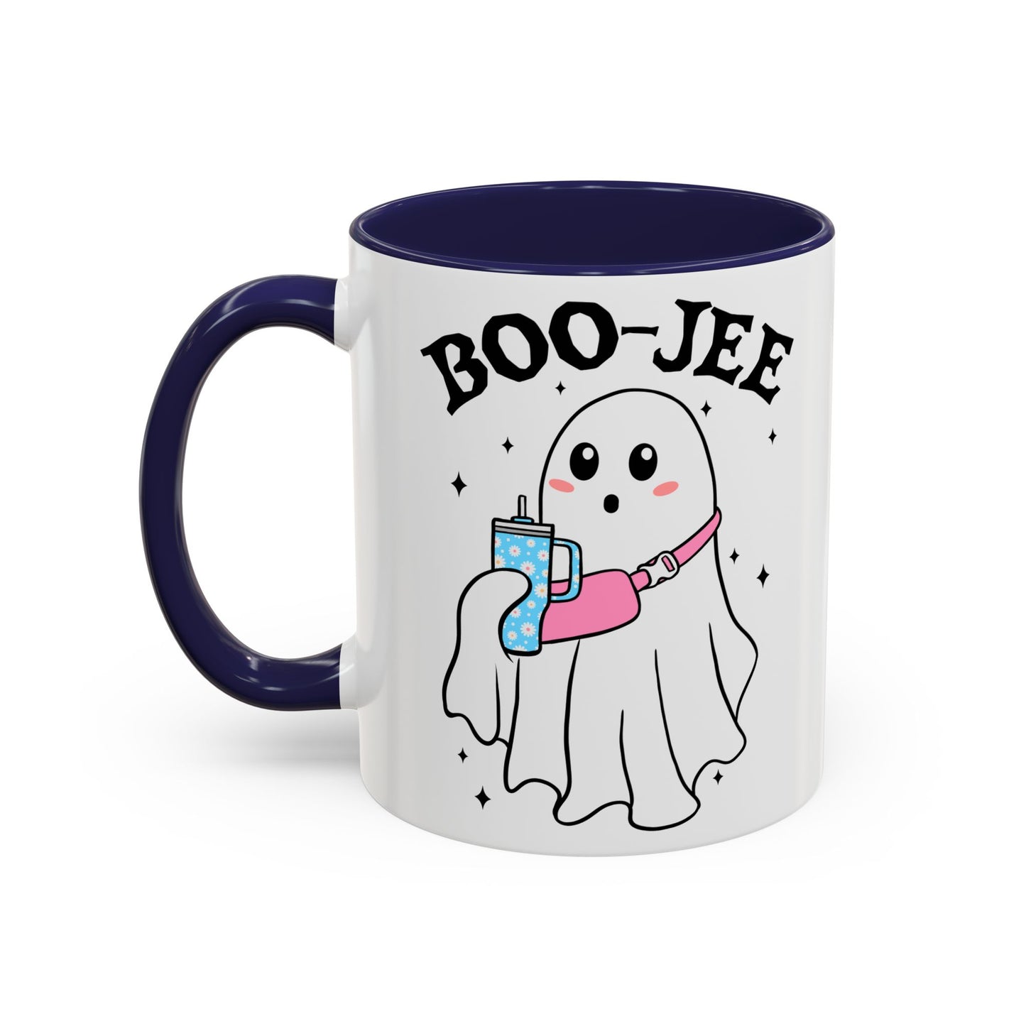 Boo-Jee Halloween Ghost Mug | 11oz and 15oz Ceramic Coffee Cup | Cute and Stylish Design