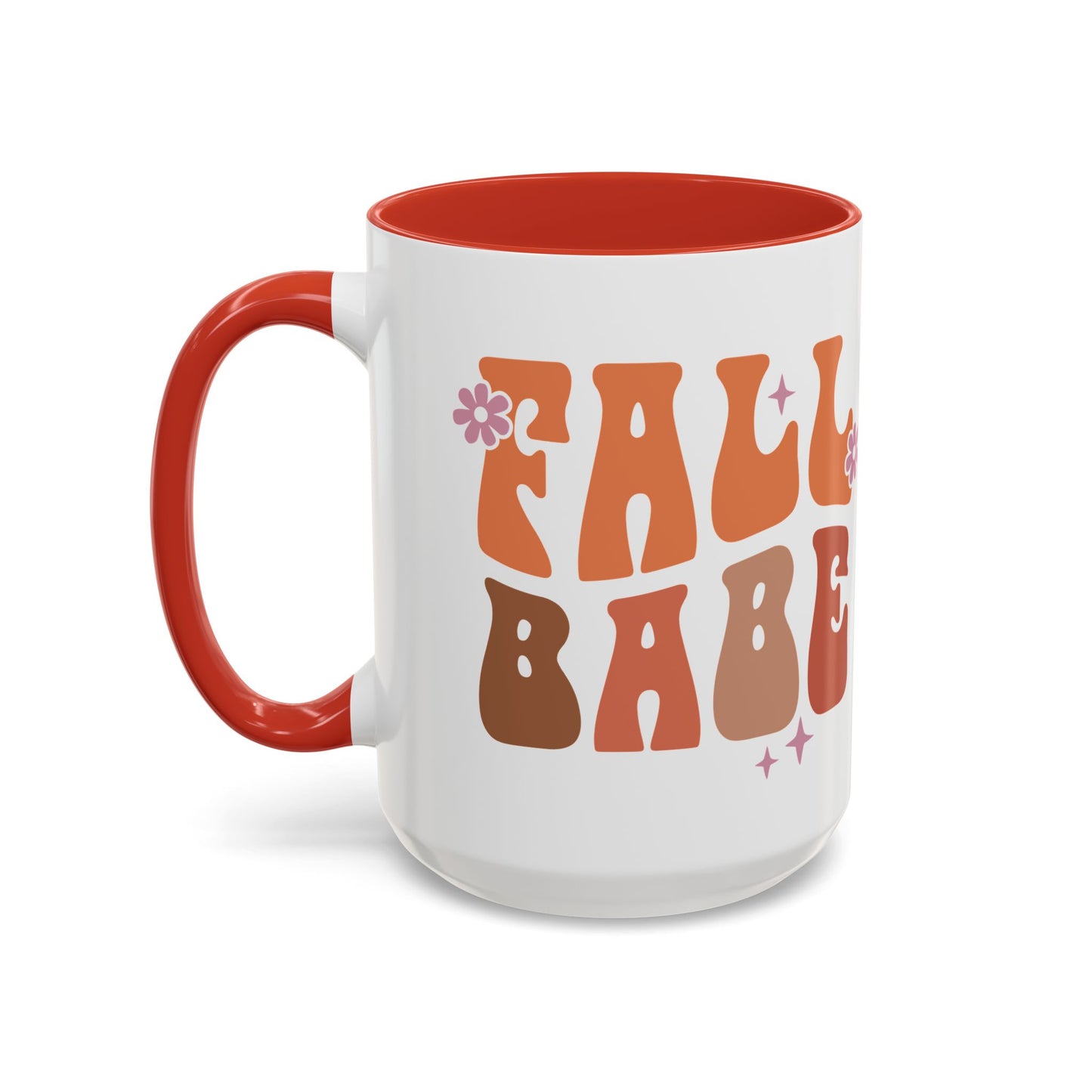 Fall Babe Ceramic Mug - 11oz/15oz Autumn Coffee Cup | Cozy Fall Gift | 5 Color Options | Retro Fall Design Mug