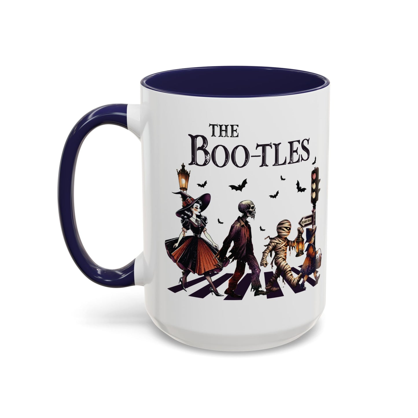 The BOO-tles Halloween Mug | 11oz and 15oz Ceramic Coffee Cup | Funny Halloween Music Design