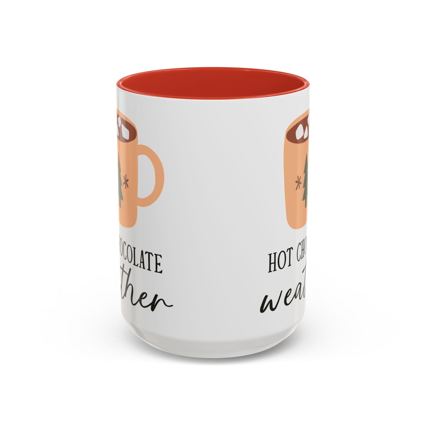 Hot Chocolate Weather Mug | Cozy Winter Drinkware | Minimalist Holiday Mug | Christmas Coffee Mug