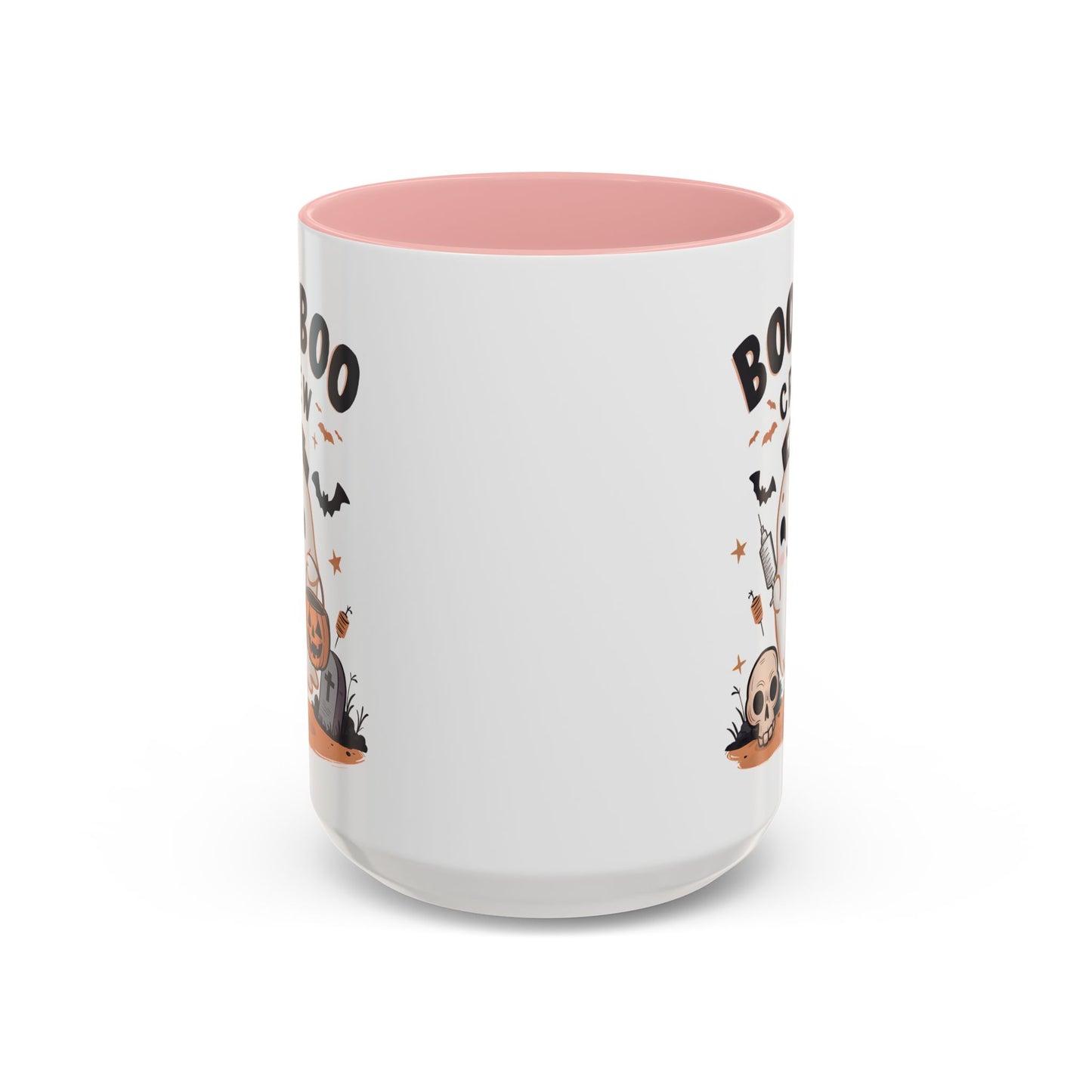 Boo Boo Crew Halloween Mug | Cute Ghost Nurse Design | 11oz and 15oz Ceramic Coffee Cup