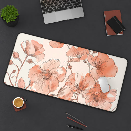 Vintage Floral Desk Mat | Neoprene | Anti-Slip | 3 Sizes