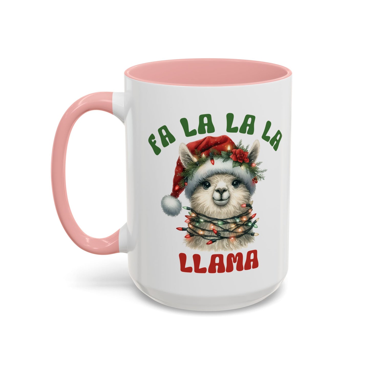 Fa La La La Llama Mug - Adorable Christmas Llama Design - Perfect for Holiday Fun