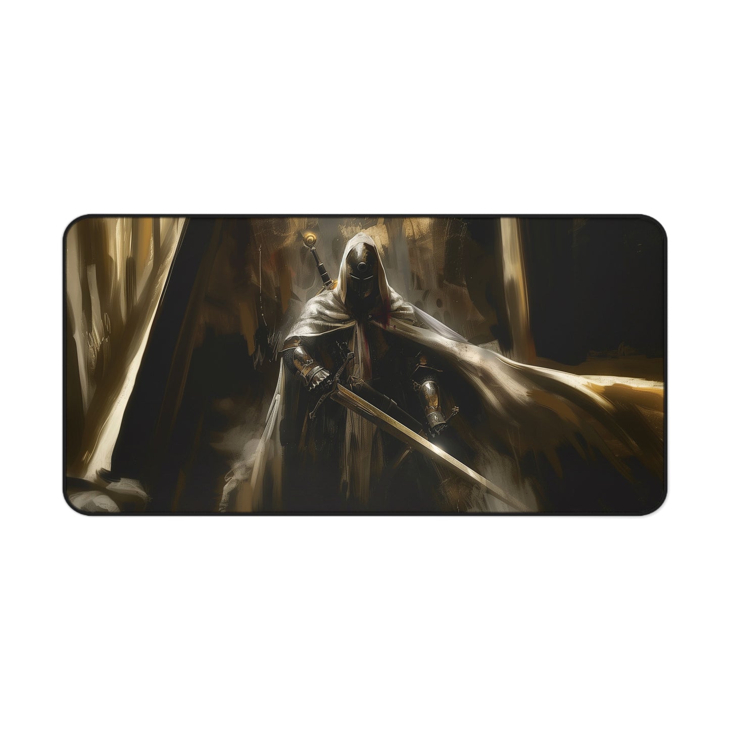 Epic Dark Warrior Mousepad, Gaming Mousepad, Large Mousepad, Keyboard Mouse Mat, Desk Pad for Work Game Home XL 3 Sizes