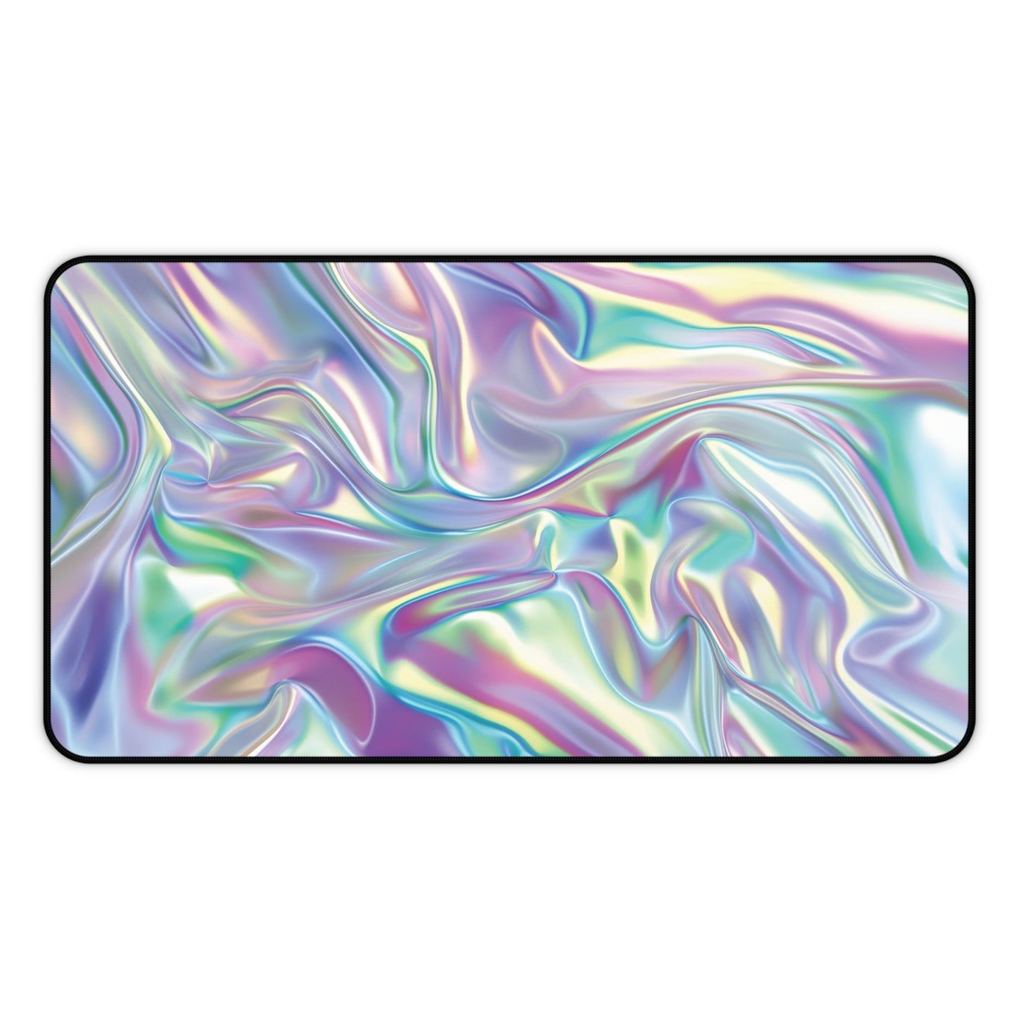 Iridescent Satin Look Desk Mat | Neoprene | Anti-Slip | 3 Sizes