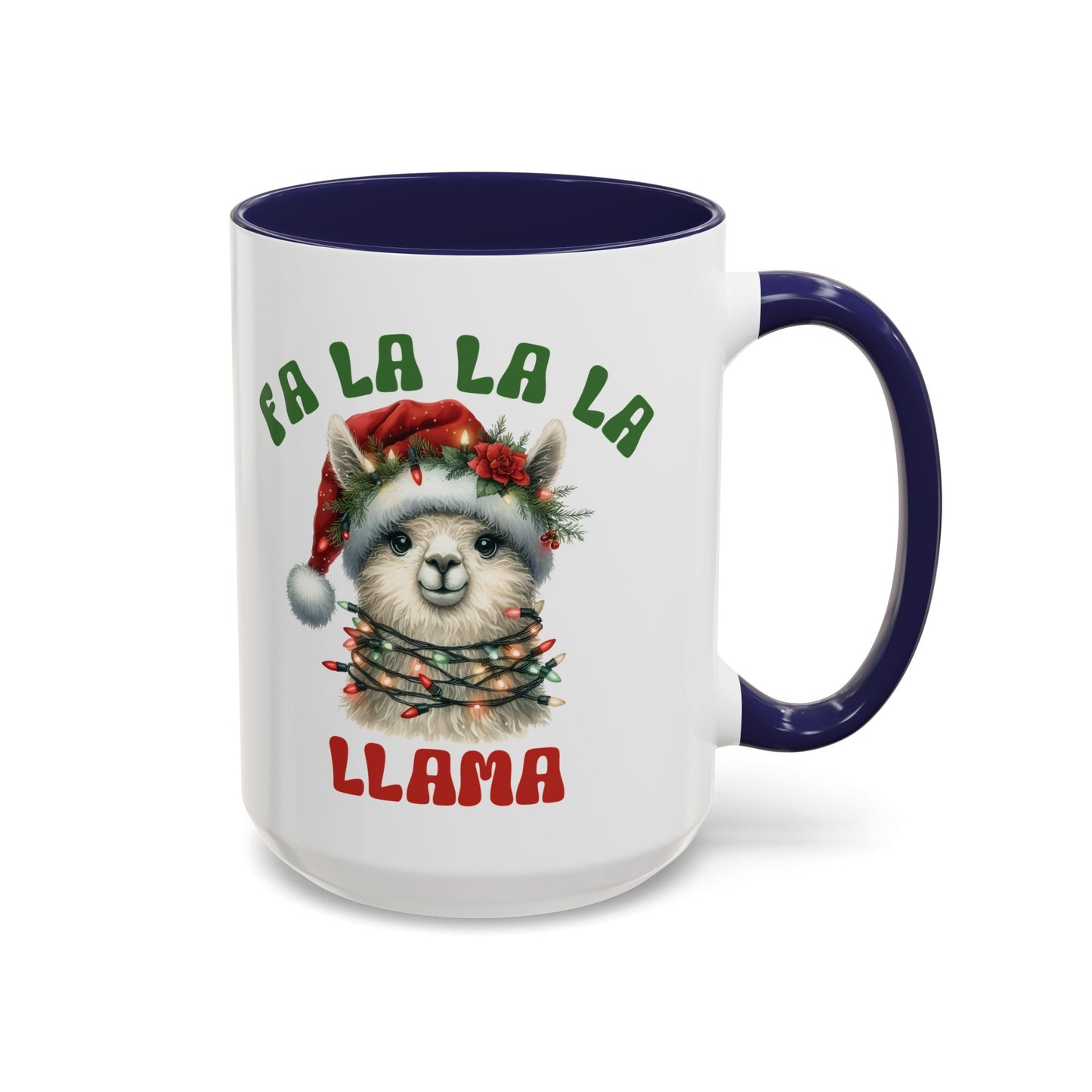 Fa La La La Llama Mug - Adorable Christmas Llama Design - Perfect for Holiday Fun