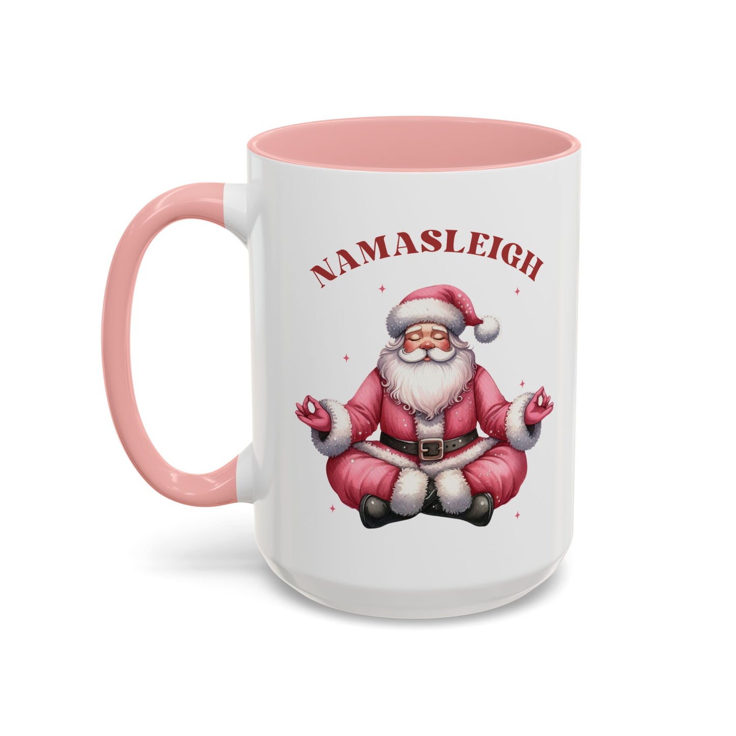 Namasleigh Santa Mug | Yoga Christmas Mug | Funny Holiday Coffee Cup