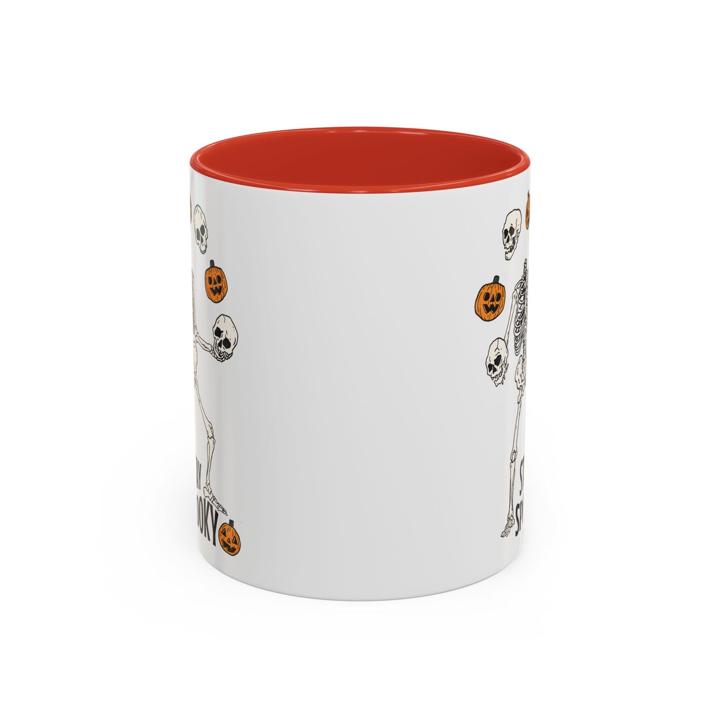 Stay Spooky Halloween Mug | Juggling Skeleton Design | Funny Halloween Coffee Mug | Fall Drinkware