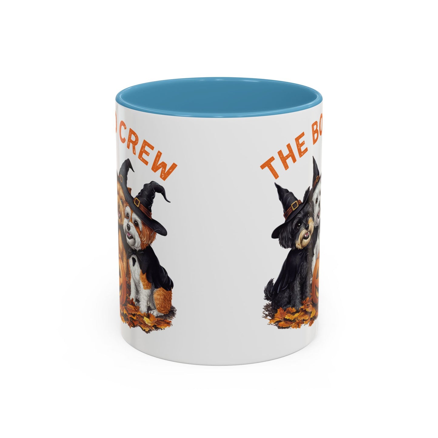 The Boo Crew Halloween Dog Mug | Adorable Dog Pack with Witch Hats | Spooky Fall Coffee Mug | Halloween Gift for Dog Lovers