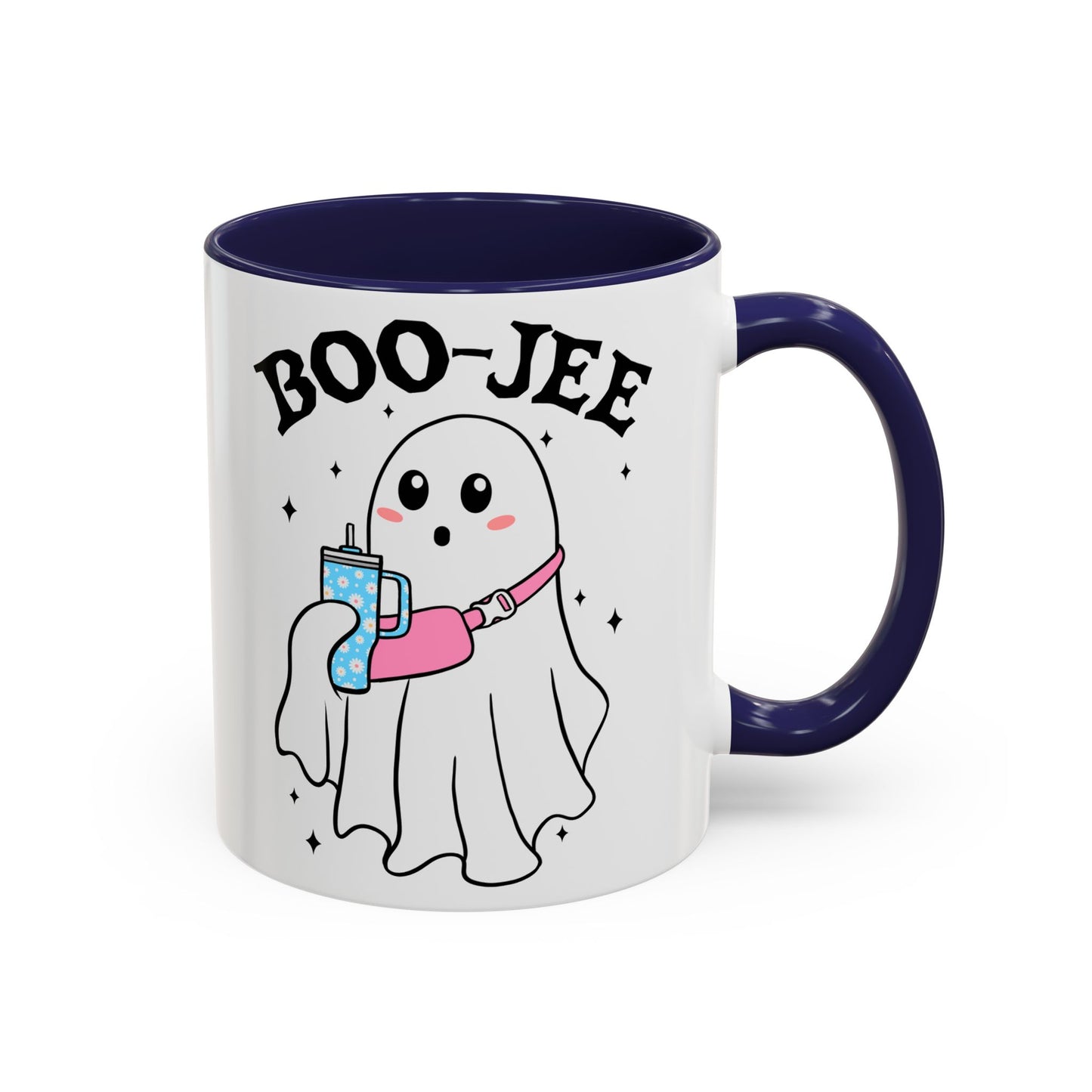 Boo-Jee Halloween Ghost Mug | 11oz and 15oz Ceramic Coffee Cup | Cute and Stylish Design