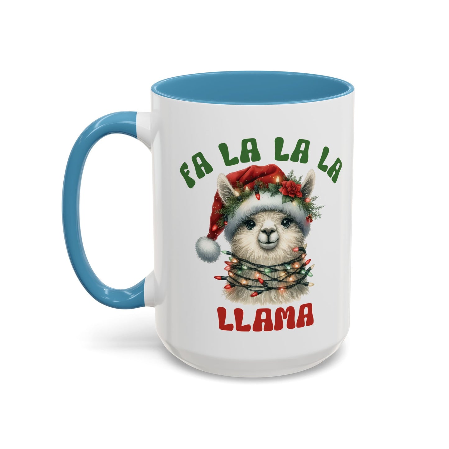 Fa La La La Llama Mug - Adorable Christmas Llama Design - Perfect for Holiday Fun