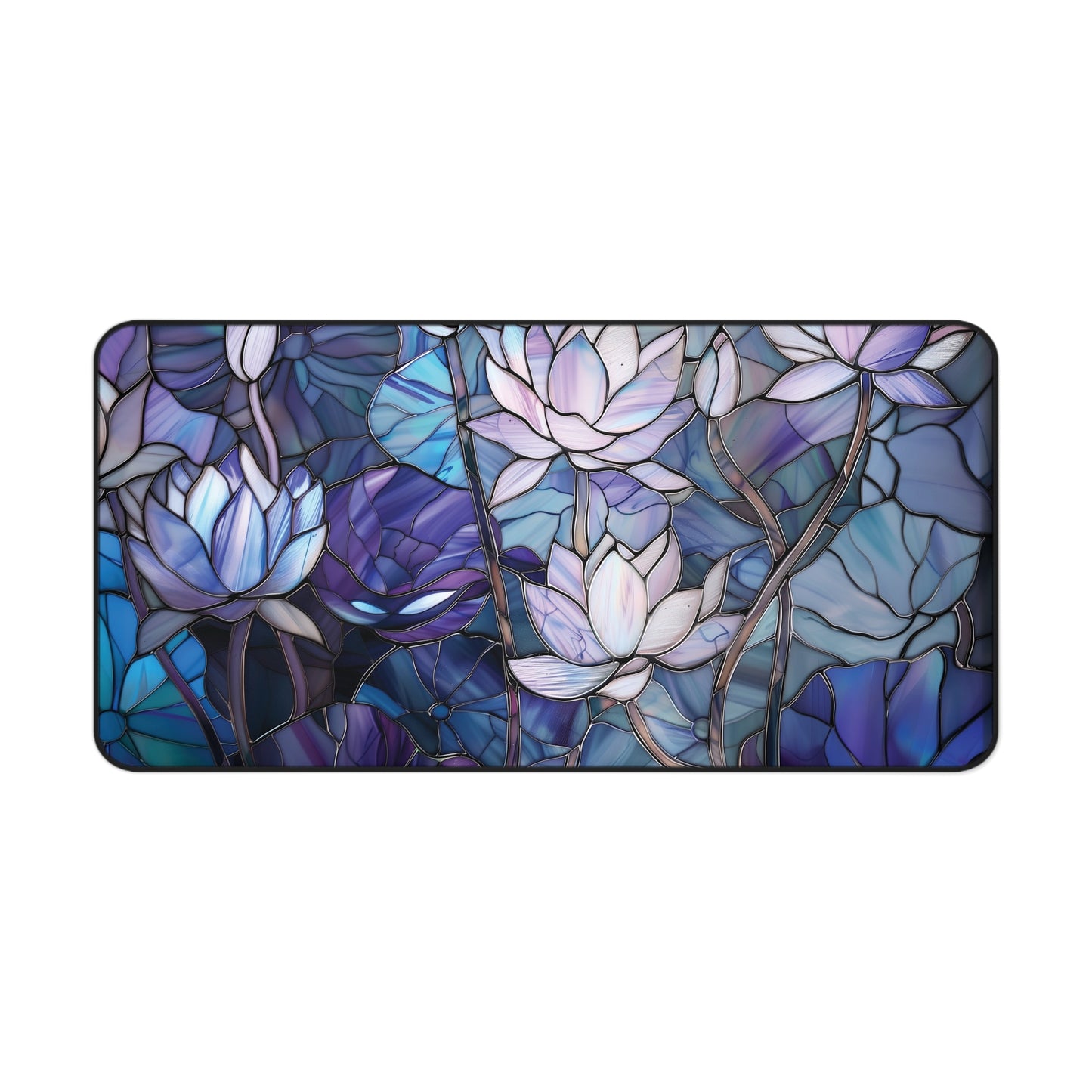 Stained Glass Lotus Mousepad, Gaming Mousepad, Large Mousepad, Keyboard Mouse Mat, Desk Pad for Work Game Home XL 3 Sizes