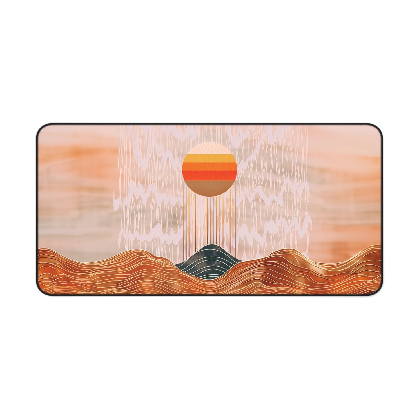 Abstract Sunrise Desk Mat | Gaming Mouse Pad | Neoprene | Anti-Slip | 3 Sizes Available