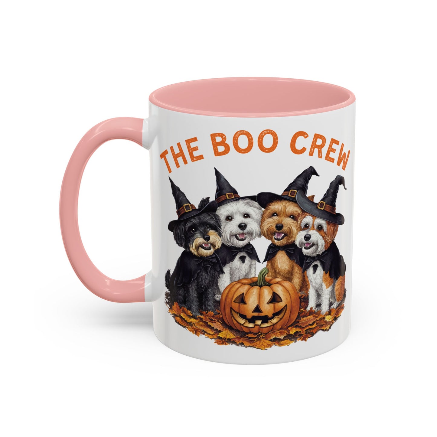 The Boo Crew Halloween Dog Mug | Adorable Dog Pack with Witch Hats | Spooky Fall Coffee Mug | Halloween Gift for Dog Lovers