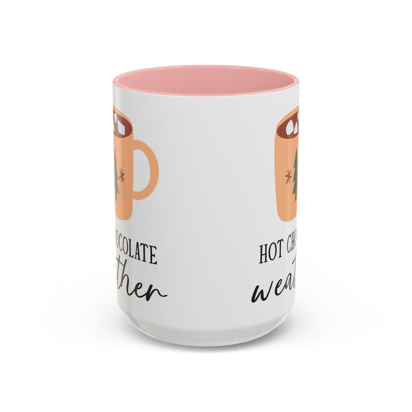 Hot Chocolate Weather Mug | Cozy Winter Drinkware | Minimalist Holiday Mug | Christmas Coffee Mug