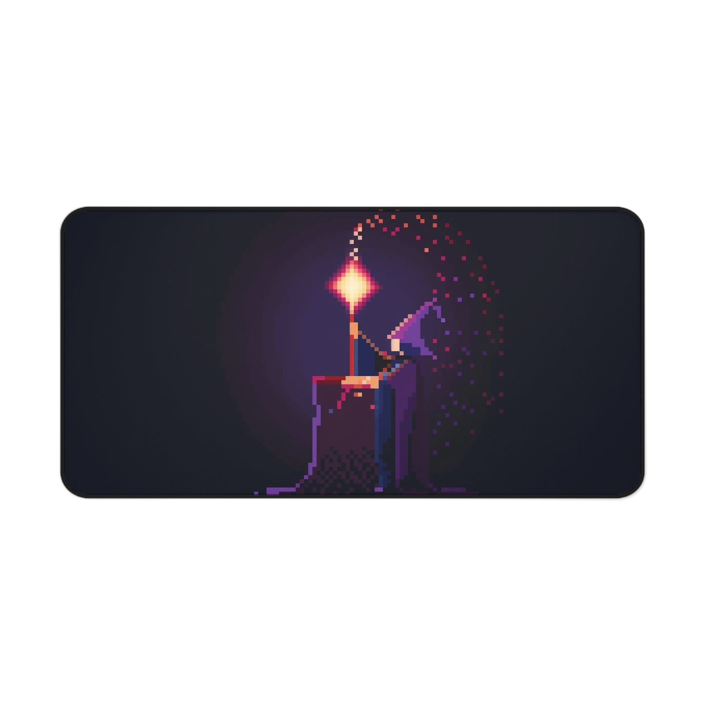 Pixel Art Wizard Desk Mat | Neoprene Mouse Pad | Gaming Desk Mat | Anti-Slip | 3 Sizes Available