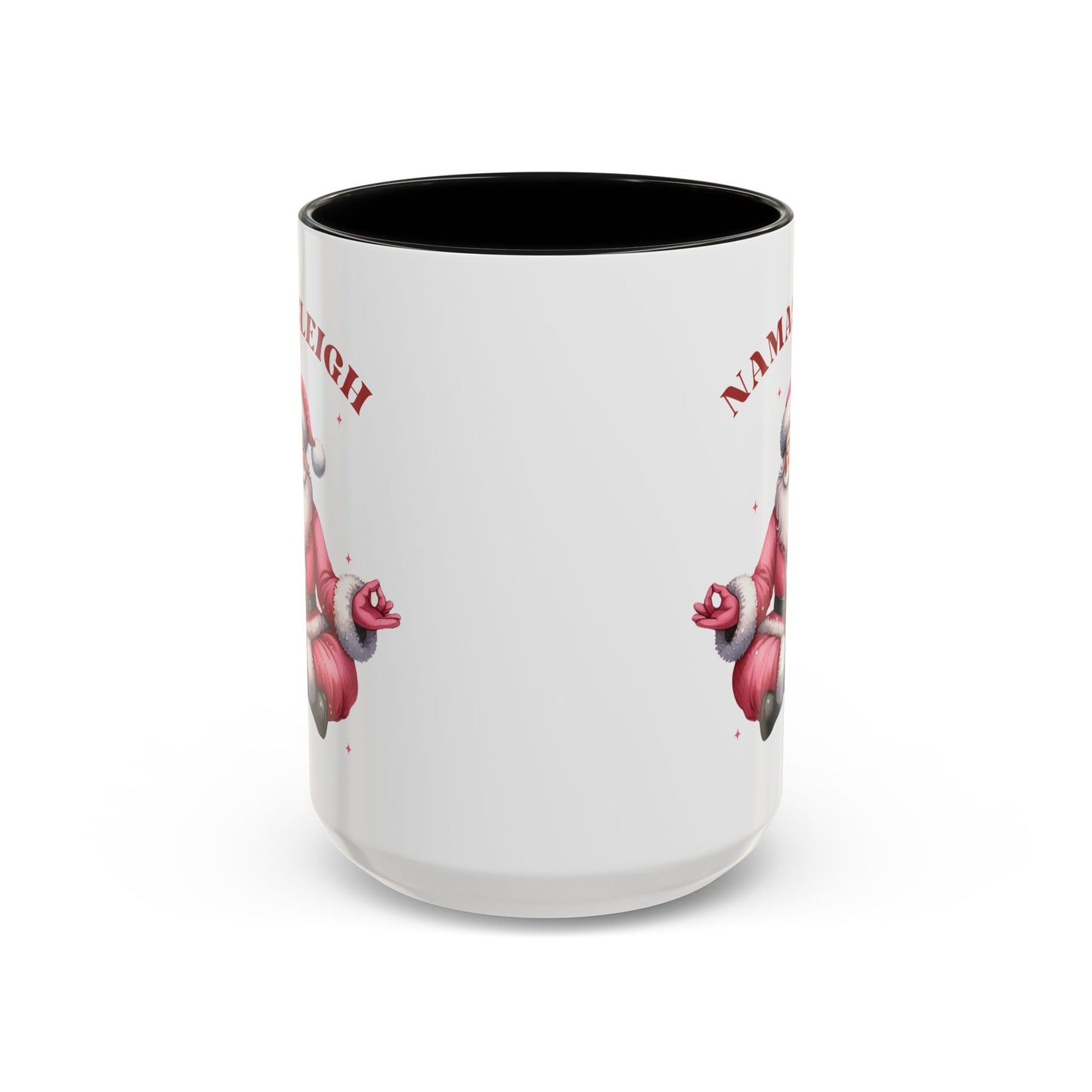 Namasleigh Santa Mug | Yoga Christmas Mug | Funny Holiday Coffee Cup