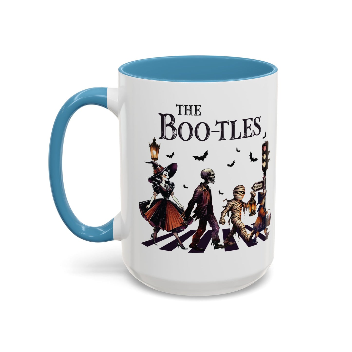 The BOO-tles Halloween Mug | 11oz and 15oz Ceramic Coffee Cup | Funny Halloween Music Design