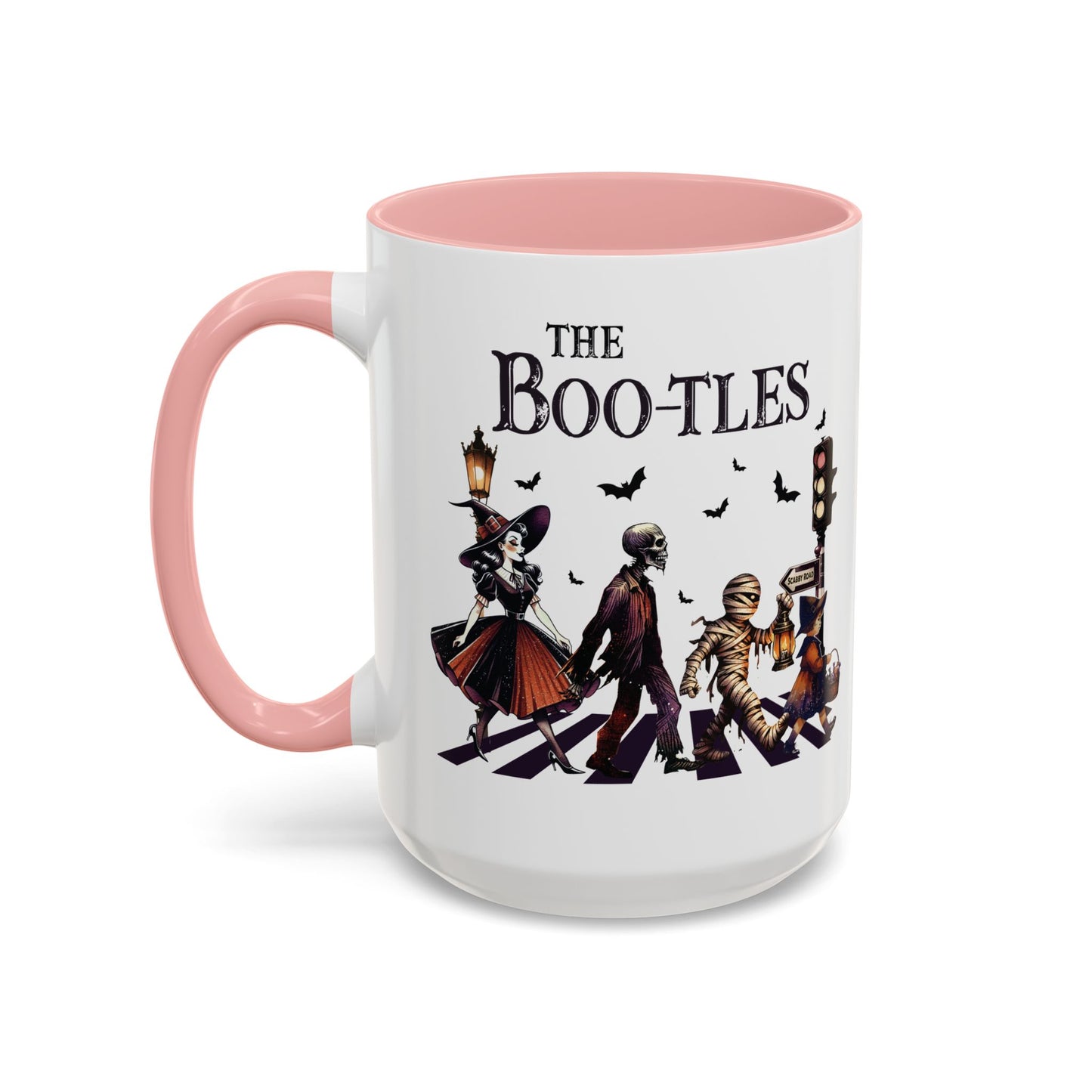 The BOO-tles Halloween Mug | 11oz and 15oz Ceramic Coffee Cup | Funny Halloween Music Design