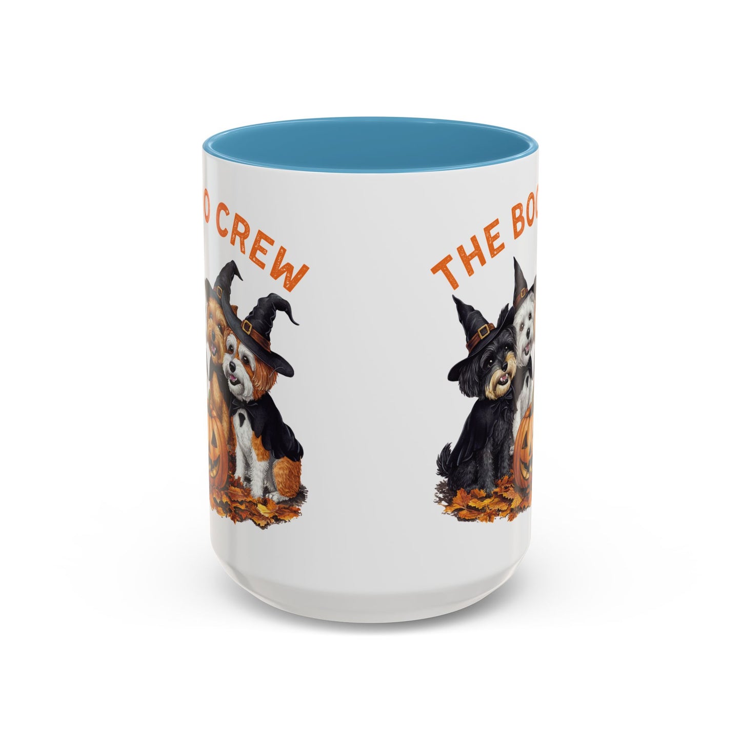 The Boo Crew Halloween Dog Mug | Adorable Dog Pack with Witch Hats | Spooky Fall Coffee Mug | Halloween Gift for Dog Lovers