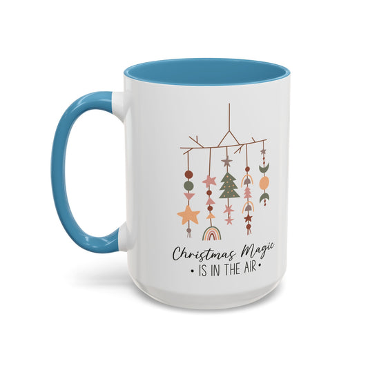 Christmas Magic Is in the Air Mug | Minimalist Christmas Decor Design | Holiday Coffee Mug | Festive Drinkware