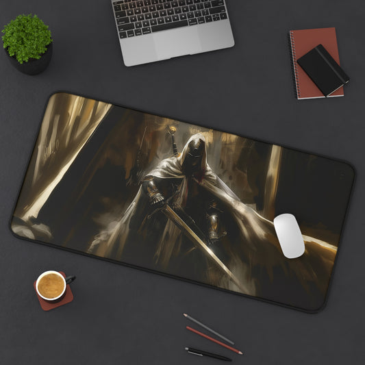 Epic Dark Warrior Mousepad, Gaming Mousepad, Large Mousepad, Keyboard Mouse Mat, Desk Pad for Work Game Home XL 3 Sizes