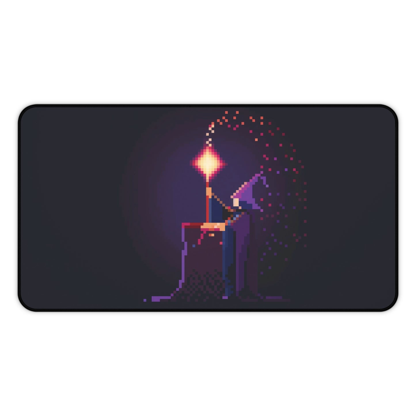 Pixel Art Wizard Desk Mat | Neoprene Mouse Pad | Gaming Desk Mat | Anti-Slip | 3 Sizes Available