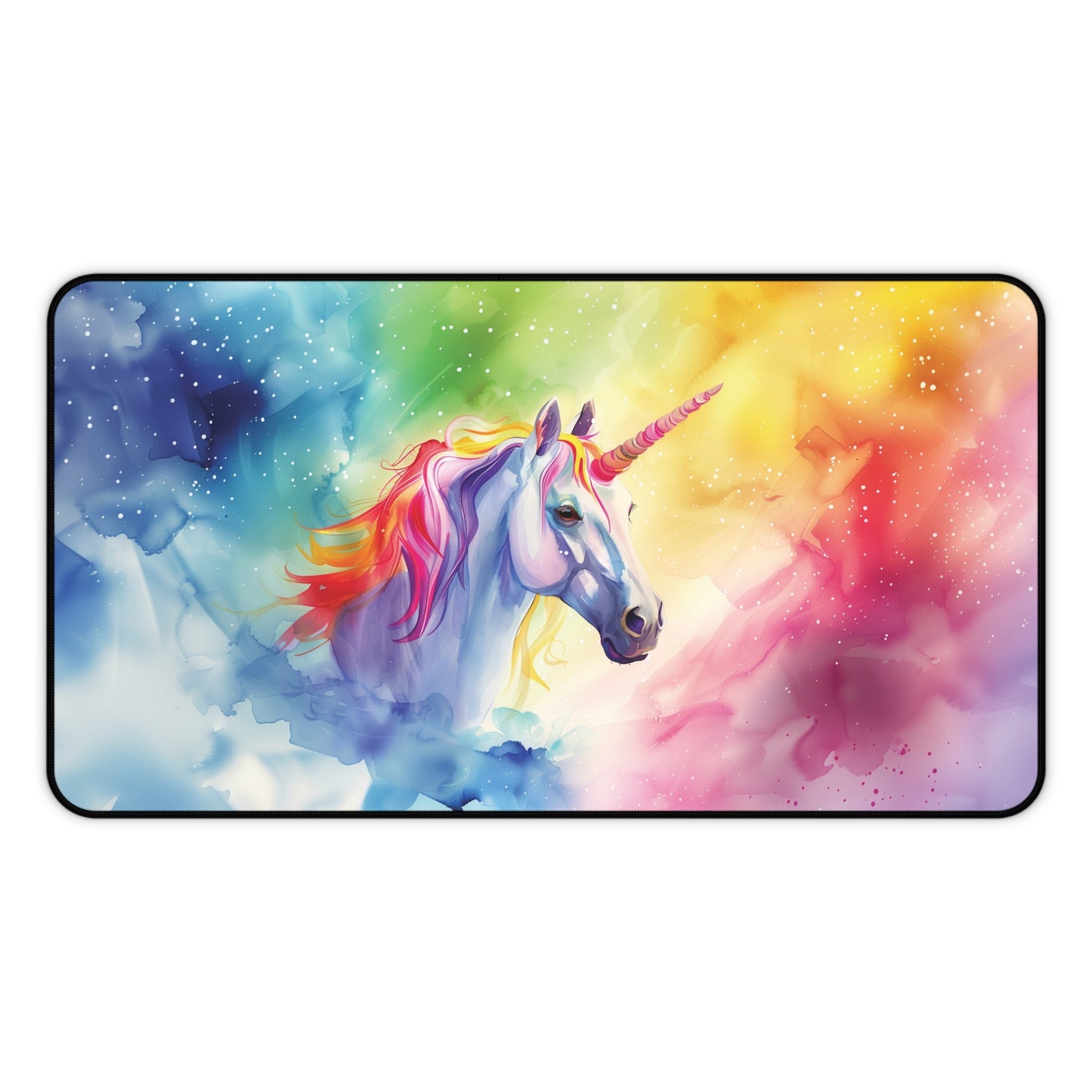 Rainbow Unicorn Desk Mat | Neoprene | Anti-Slip | 3 Sizes | Whimsical Office Decor