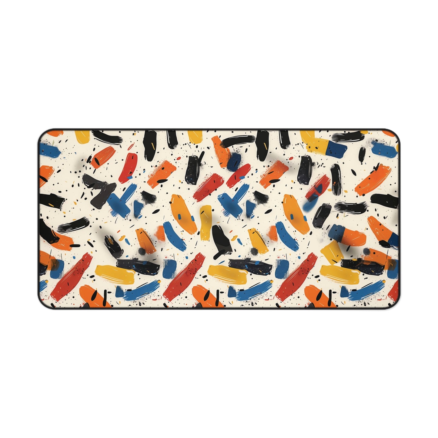 Abstract Brushstroke Desk Mat | Neoprene | Anti-Slip | 3 Sizes